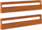 vidaXL - Schoenenrekken - 2 - st - 110x8,5x23,5 - cm - massief - grenenhout - wasbruin