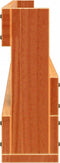 vidaXL - Schoenenrekken - 2 - st - 110x8,5x23,5 - cm - massief - grenenhout - wasbruin