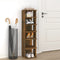 vidaXL - Schoenenrekken - 2 - st - 27,5x27x102 - cm - bewerkt - hout - grijs - sonoma