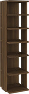 vidaXL - Schoenenrekken - 2 - st - 27,5x27x102 - cm - bewerkt - hout - bruineiken
