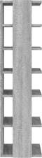 vidaXL - Schoenenrekken - 2 - st - 27,5x27x102 - cm - bewerkt - hout - grijs - sonoma