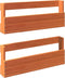 vidaXL - Schoenenrekken - 2 - st - 59x8,5x23,5 - cm - massief - grenenhout - wasbruin