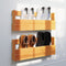 vidaXL - Schoenenrekken - 2 - st - 59x8,5x23,5 - cm - massief - grenenhout - wasbruin