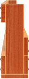 vidaXL - Schoenenrekken - 2 - st - 59x8,5x23,5 - cm - massief - grenenhout - wasbruin