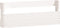 vidaXL - Schoenenrekken - 2 - st - 59x9x23 - cm - massief - grenenhout - wit