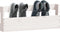 vidaXL - Schoenenrekken - 2 - st - 59x9x23 - cm - massief - grenenhout - wit
