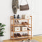 vidaXL - Schoenenrekken - 2 - st - 69x27x41 - cm - massief - walnotenhout