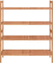 vidaXL - Schoenenrekken - 2 - st - 69x27x41 - cm - massief - walnotenhout
