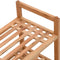 vidaXL - Schoenenrekken - 2 - st - 69x27x41 - cm - massief - walnotenhout