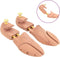 vidaXL - Schoenspanner - met - schoenlepel - EU - 36-37 - massief - cederhout