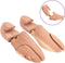 vidaXL - Schoenspanner - met - schoenlepel - EU - 44-45 - massief - cederhout