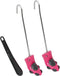 vidaXL - Schoenspanners - met - schoenlepel - EU - 34-40 - kunststof - roze