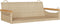 vidaXL - Schommelbank - 109x62x40 - cm - poly - rattan - beige