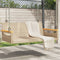 vidaXL - Schommelbank - 109x62x40 - cm - poly - rattan - beige