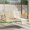 vidaXL - Schommelbank - 109x62x40 - cm - poly - rattan - beige