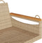 vidaXL - Schommelbank - 109x62x40 - cm - poly - rattan - beige