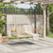 vidaXL - Schommelbank - 109x62x40 - cm - poly - rattan - beige