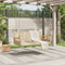 vidaXL - Schommelbank - 109x62x40 - cm - poly - rattan - beige