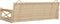vidaXL - Schommelbank - 109x62x40 - cm - poly - rattan - beige