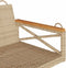 vidaXL - Schommelbank - 109x62x40 - cm - poly - rattan - beige