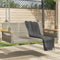 vidaXL - Schommelbank - 109x62x40 - cm - poly - rattan - grijs