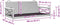 vidaXL - Schommelbank - 109x62x40 - cm - poly - rattan - grijs