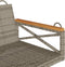 vidaXL - Schommelbank - 109x62x40 - cm - poly - rattan - grijs