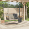 vidaXL - Schommelbank - 109x62x40 - cm - poly - rattan - grijs
