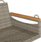 vidaXL - Schommelbank - 109x62x40 - cm - poly - rattan - grijs