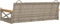 vidaXL - Schommelbank - 109x62x40 - cm - poly - rattan - grijs