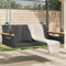 vidaXL - Schommelbank - 109x62x40 - cm - poly - rattan - zwart