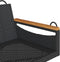 vidaXL - Schommelbank - 109x62x40 - cm - poly - rattan - zwart