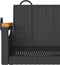 vidaXL - Schommelbank - 109x62x40 - cm - poly - rattan - zwart