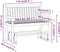 vidaXL - Schommelbank - 110 - cm - massief - acaciahout