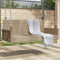 vidaXL - Schommelbank - 119x56x48 - cm - poly - rattan - beige