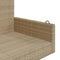 vidaXL - Schommelbank - 119x56x48 - cm - poly - rattan - beige