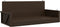 vidaXL - Schommelbank - 119x56x48 - cm - poly - rattan - bruin