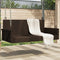 vidaXL - Schommelbank - 119x56x48 - cm - poly - rattan - bruin