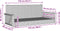 vidaXL - Schommelbank - 119x56x48 - cm - poly - rattan - bruin