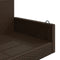 vidaXL - Schommelbank - 119x56x48 - cm - poly - rattan - bruin