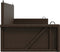 vidaXL - Schommelbank - 119x56x48 - cm - poly - rattan - bruin
