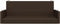 vidaXL - Schommelbank - 119x56x48 - cm - poly - rattan - bruin