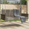 vidaXL - Schommelbank - 119x56x48 - cm - poly - rattan - grijs