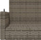 vidaXL - Schommelbank - 119x56x48 - cm - poly - rattan - grijs