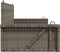 vidaXL - Schommelbank - 119x56x48 - cm - poly - rattan - grijs