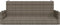 vidaXL - Schommelbank - 119x56x48 - cm - poly - rattan - grijs