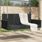 vidaXL - Schommelbank - 119x56x48 - cm - poly - rattan - zwart