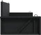 vidaXL - Schommelbank - 119x56x48 - cm - poly - rattan - zwart