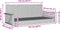 vidaXL - Schommelbank - 119x56x48 - cm - poly - rattan - zwart
