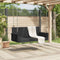 vidaXL - Schommelbank - 119x56x48 - cm - poly - rattan - zwart